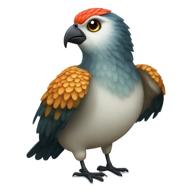 Burung mencintai ikan sticker