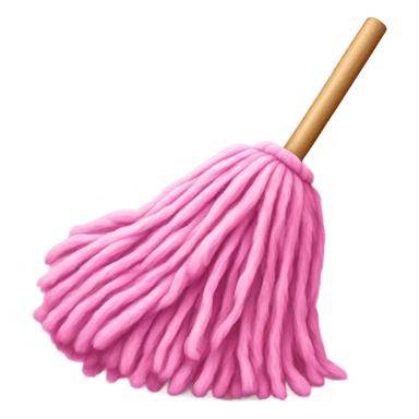 Pink mop sticker