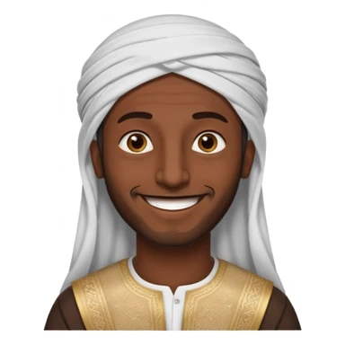 Arabic man says asalmau aliukum sticker