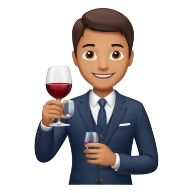 man hosting a dinner party sticker
