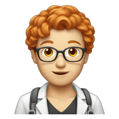 Redhead neuroscientist sticker