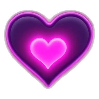 heart glowing neon  sticker