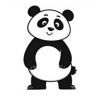 Giant panda sticker