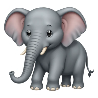  long haired elephant sticker