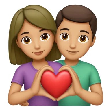 Un brazo abrazando un brazo abrazando un corazón un corazón sticker