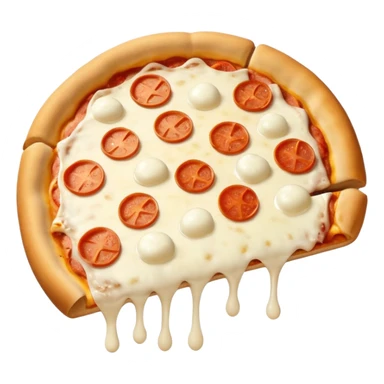 pizza con tantissima mozzarella  sticker