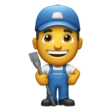 happy janitor sticker