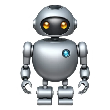round  robot,one-eye,full body. sticker