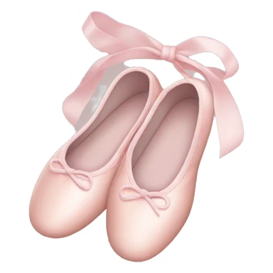 pale pink ballet shoes sticker