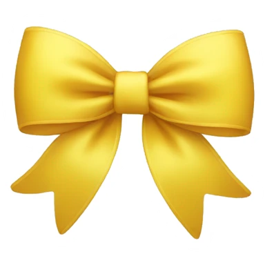 Yellow bow sticker