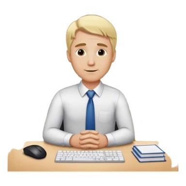 dad with blond office  sticker