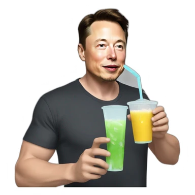 elon musk drinking coolaid sticker