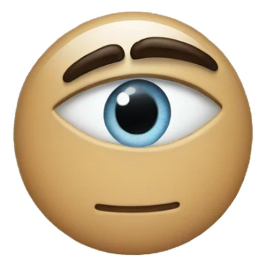 Eyes pointed to the right sticker