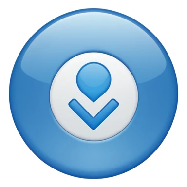 emoji de selo verificado do instagram, círculo azul, check branco no centro, estilo emoji oficial, fundo limpo, alta qualidade sticker