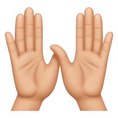 palms clapping another's hand
 sticker