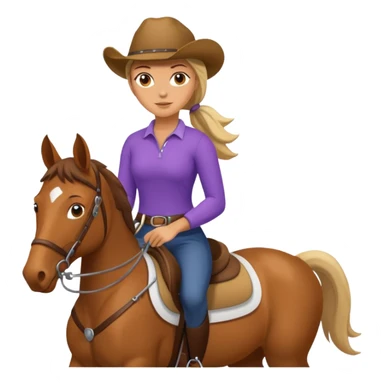 woman horseback riding  sticker