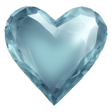 grey crystal heart sticker