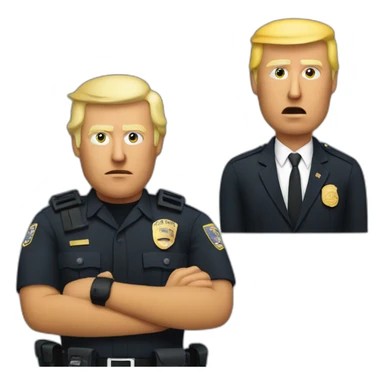 trump-getting-arrested sticker