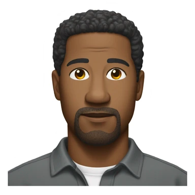 denzel washington wearing shirt sticker