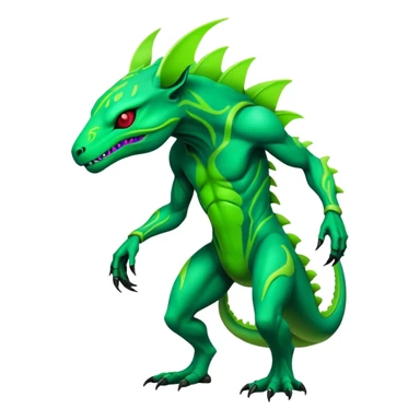  futuristic lush cool edgy neon Fionbri-Vernid-ET-creature (full body) sticker