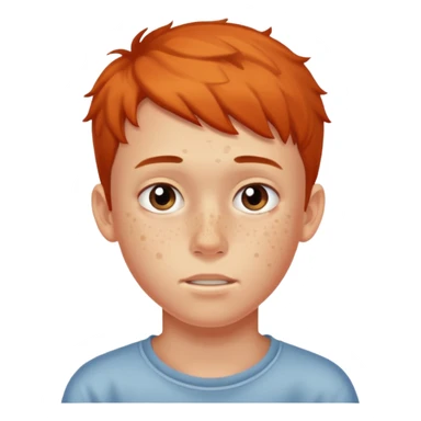 boy teenager with acne sticker