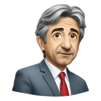 zemmour qui embrasse mélenchon sticker