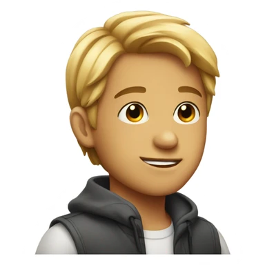 handsome boy sticker