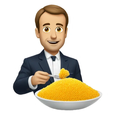 Macron qui mange du couscous  sticker