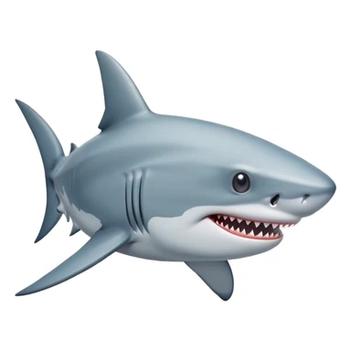 shark with topha sticker