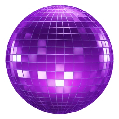 purple disco ball sticker