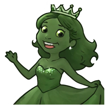 Princess laughing sticker