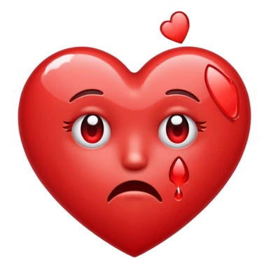 Crying heart emoji  sticker
