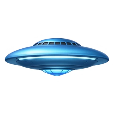 blue UFO sticker