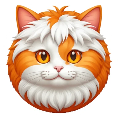 Cat as a ball sticker