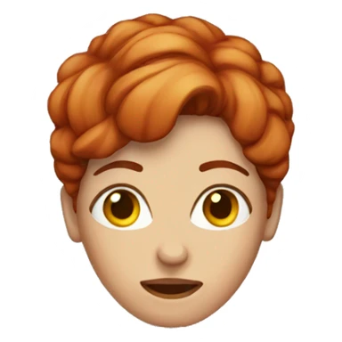 Female red hair mummy sticker