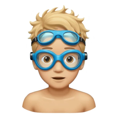 Underwater boy sticker