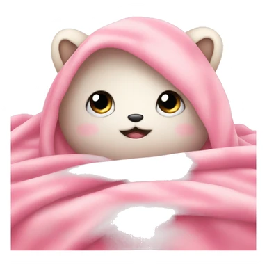 Cute pink blanket sticker