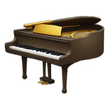 dinosaures qui fait du piano sticker