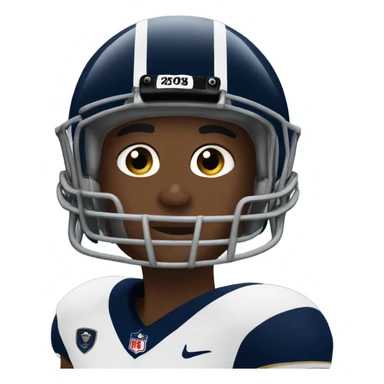 Navy football player sticker