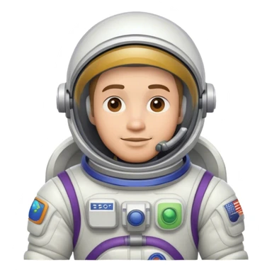 Me puedes ayudar a crear un astronauta que tenga un traje parecido al de buzz de disney, que sea para una empresa de tecnologia, especificamente computadoas sticker