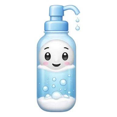 Bottle of bath bubble  sticker