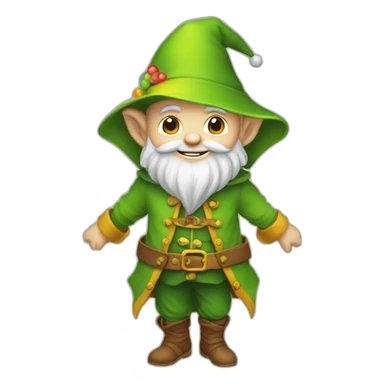 Lutin sur arc-en-ciel sticker