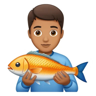 Hayes with a fish sticker