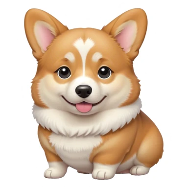 fat cute corgi sticker