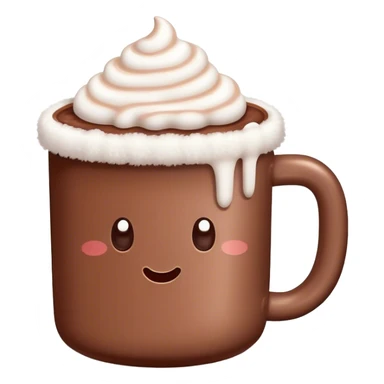 cocoa with tiny marshmallows sticker