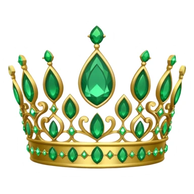 green tiara sticker