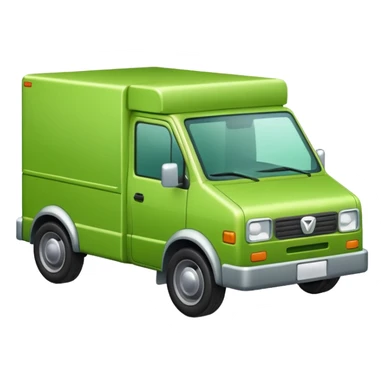 make delivery car in light Green color  sticker