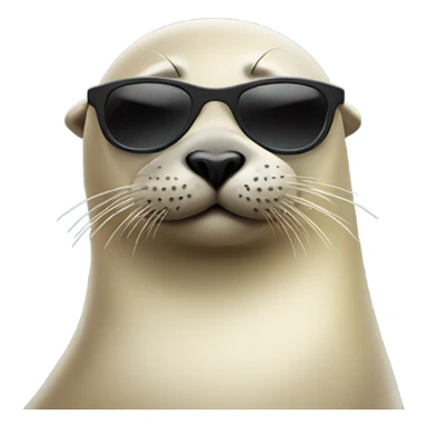 seal with sun glasses sticker