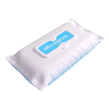A pack of wet wipes sticker
