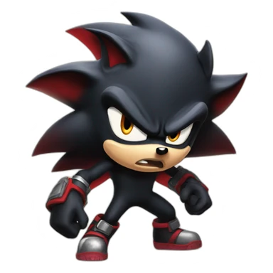 Shadow the hedgehog angry sticker